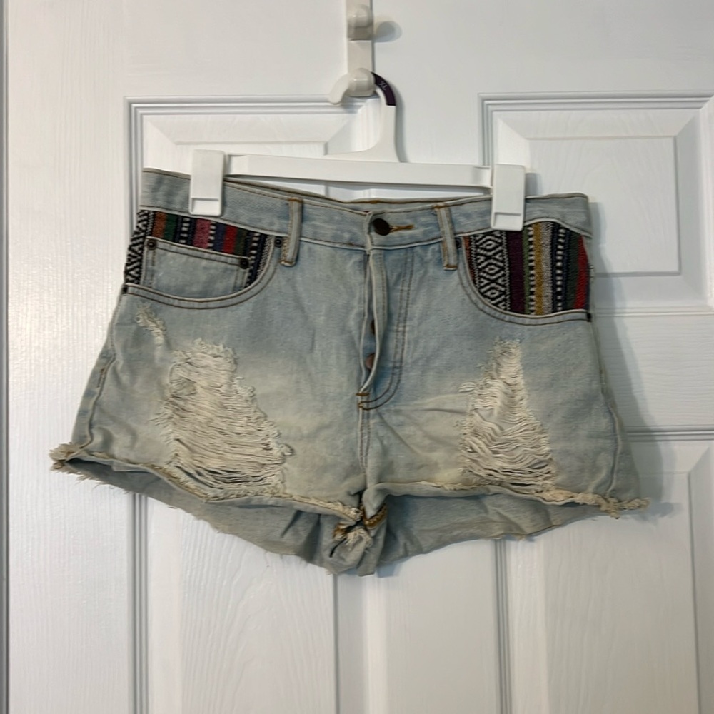Forever 21 tribal Jean shorts